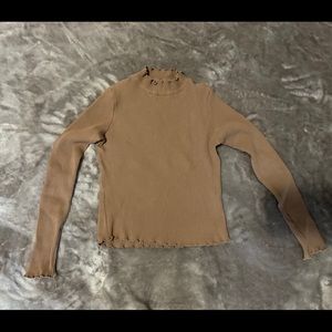 Tan colored crop top